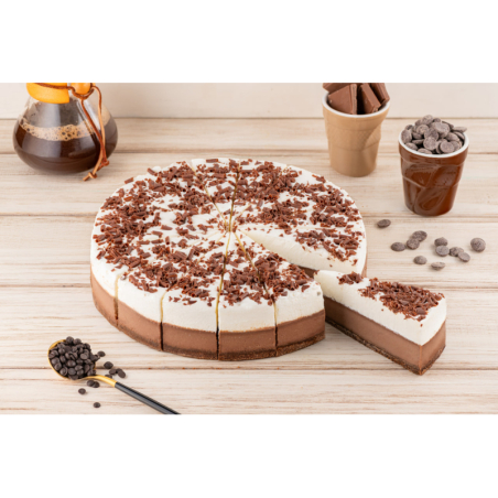 Пирог сырный ЧИЗКЕЙК ШОКОЛАДНЫЙ МИКС, 2,0кг, 16порц/упак, картон, Betty's cake, Россия 