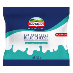 Сыр плавленый BLUE CHEESE, жир. 45%, 500г, 1/10, пл/пакет, Hochland Professional, Россия