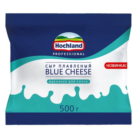 Сыр плавленый BLUE CHEESE, жир. 45%, 500г, 1/10, пл/пакет, Hochland Professional, Россия