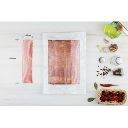 Бекон в/к (мясной продукт из свинины, кат. B), зам., нарезка, 500г, 1/10, в/у, РЕМИТ, Россия