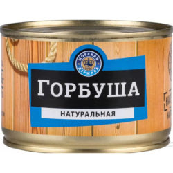 Горбуша натуральная, 240г, 1/24, ж/б ключ, МОРСКАЯ ДЕРЖАВА, Россия